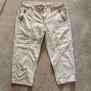 Sonoma Cream Cargo Shorts Relaxed Fit